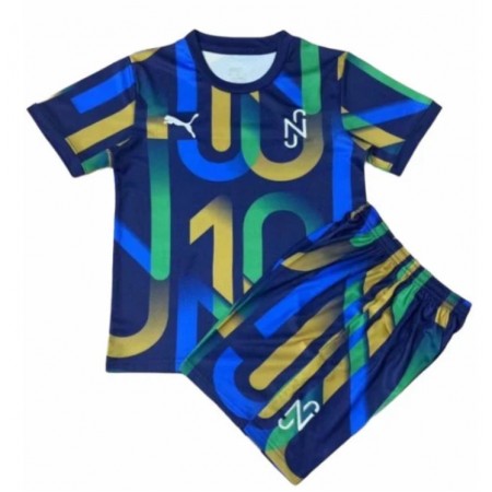Billiga Fotbollströjor Brasilien Neymar Jr x Puma Barn tröja 2021/22 Kortärmad
